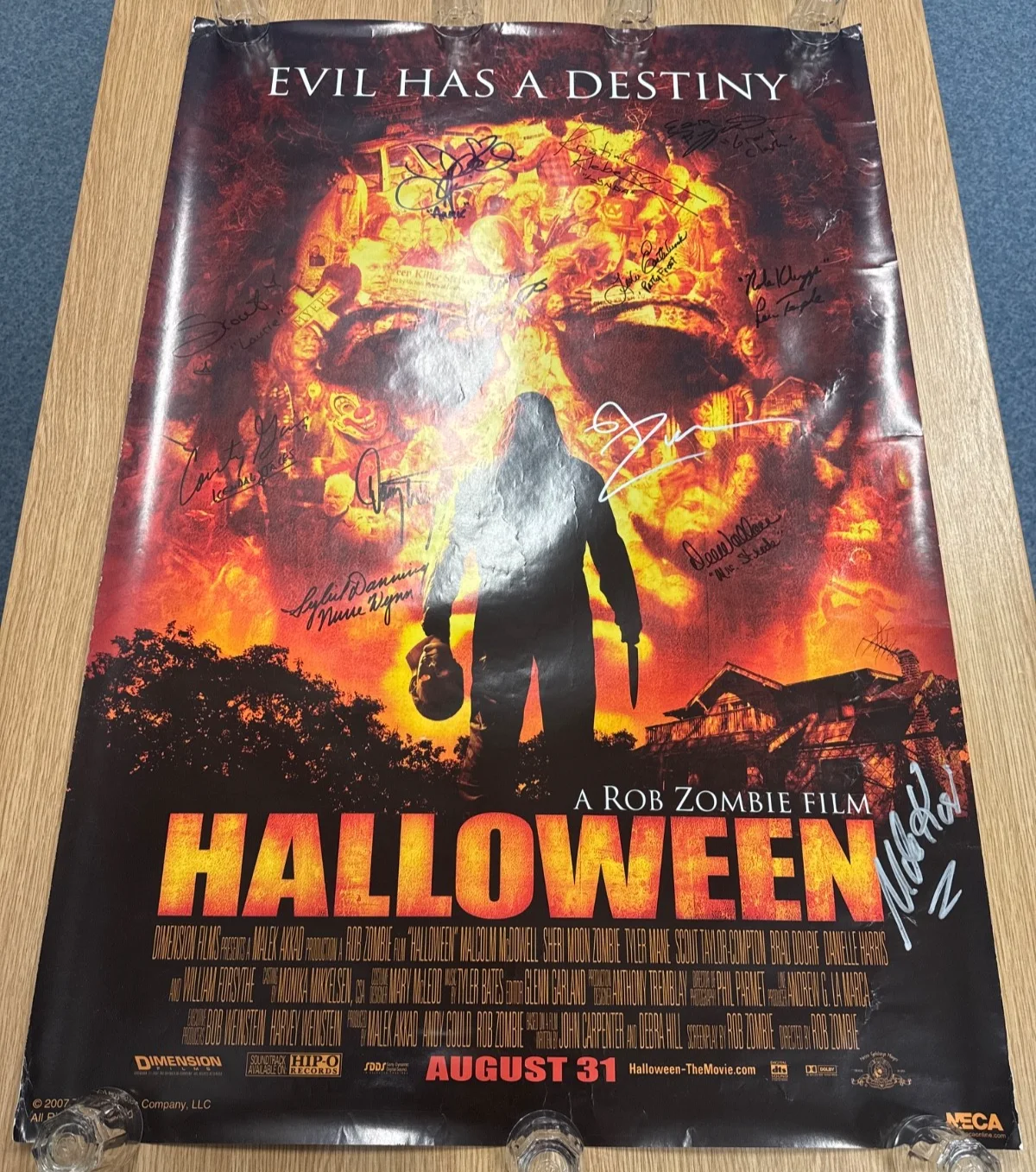 Rob Zombie's Halloween 2007 cast Signed x 13 Poster horror, image 2