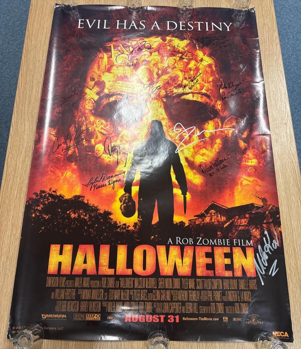 Rob Zombie's Halloween 2007 cast Signed x 13 Poster horror, image 3