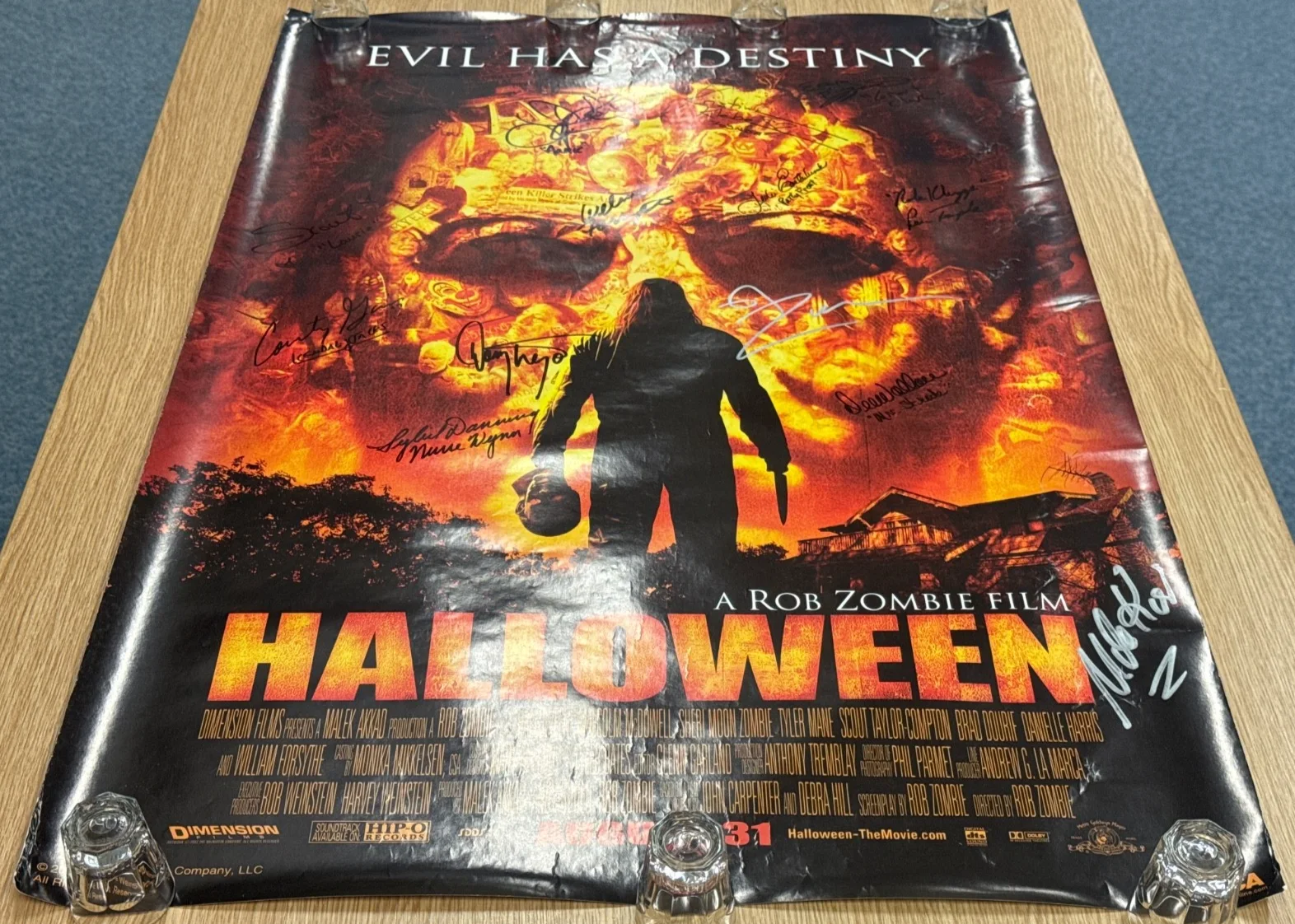 Rob Zombie's Halloween 2007 cast Signed x 13 Poster horror, image 4