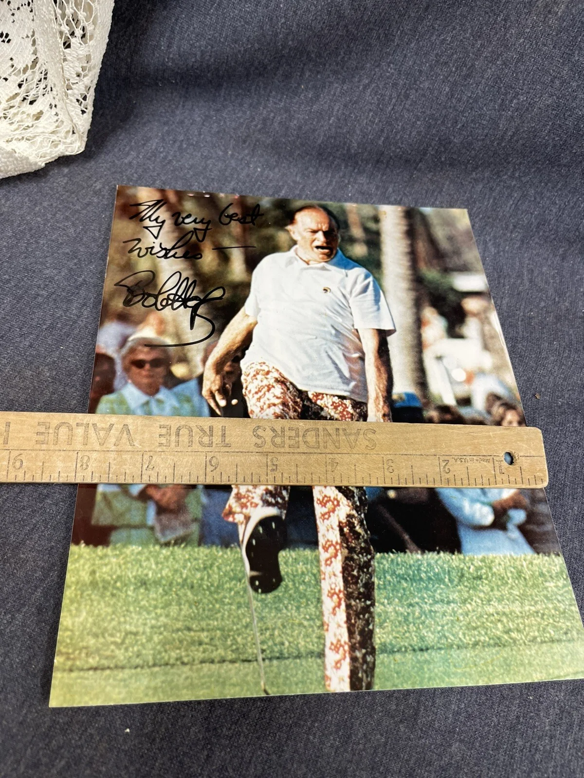 BOB HOPE Signed Autographed Crazy Golf Photo 8x10 My Very Best Wishes, image 3