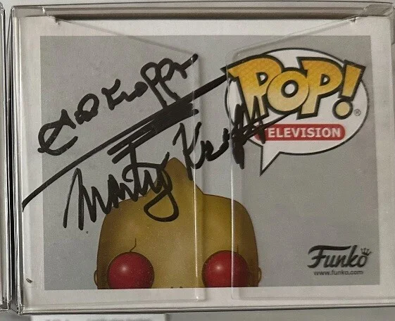 MARTY KROFFT, SID KROFFT — JSA COA SID & MARTY KROFFT Signed Autograph Gold H.R. PUFNSTUF & Sleestak FUNKO, image 3
