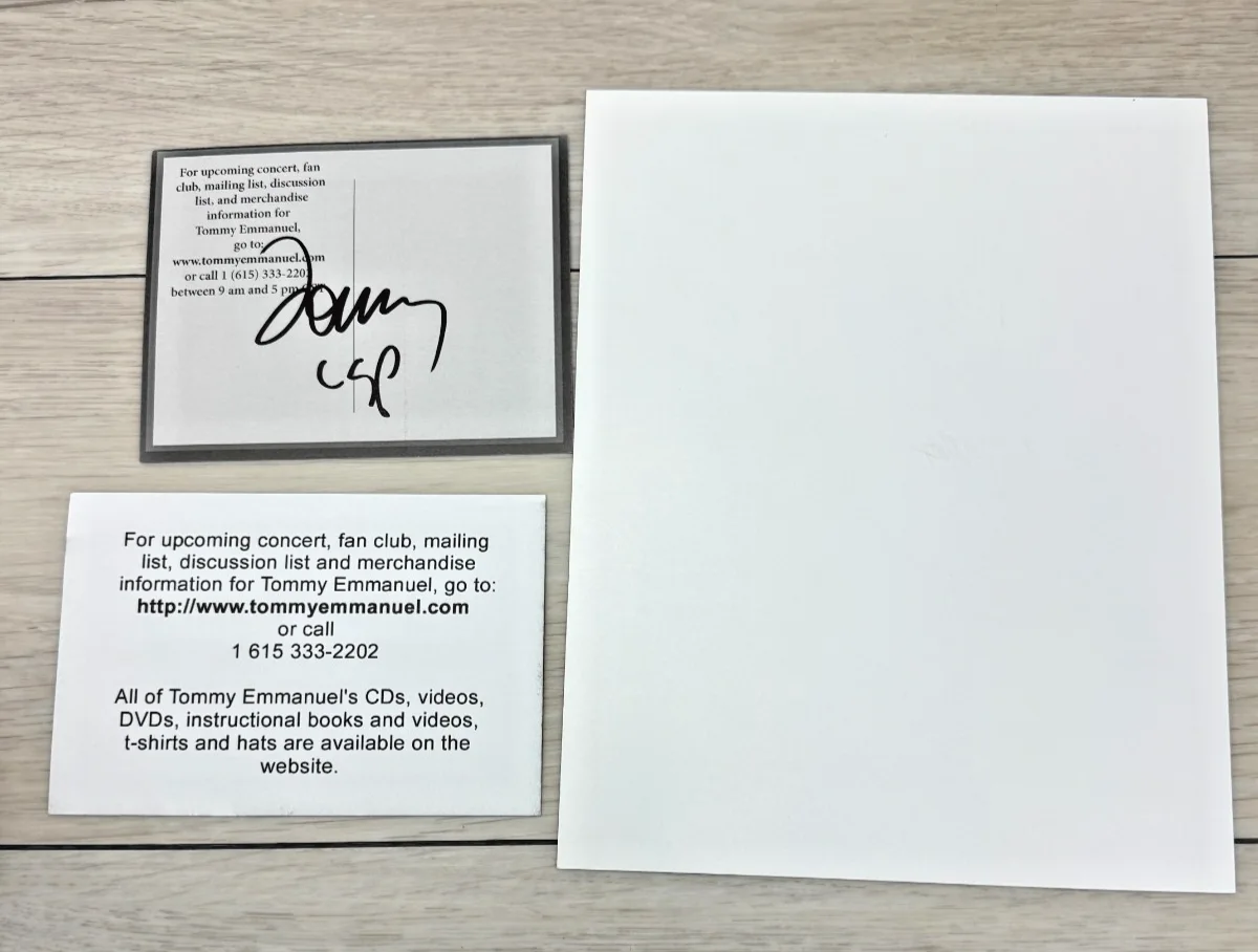 TOMMY EMMANUEL HAND SIGNED 8x10 PHOTO LEGEND GUITARIST AUTHENTIC AUTOGRAPH, изображение 4