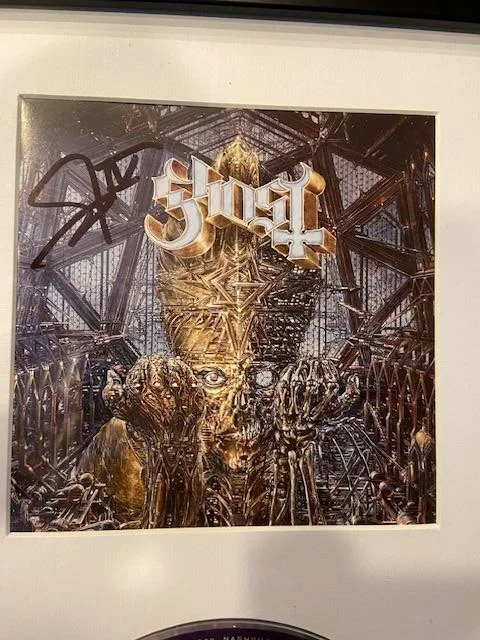 Ghost Signed Autographed Impera CD Booklet Papa Emeritus IV Framed 7x12, image 2