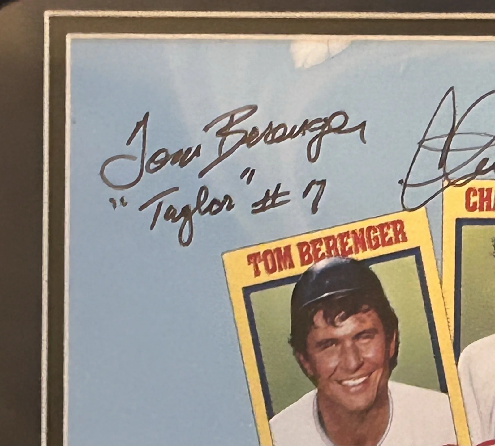 Charlie Sheen Signed Major League Autographed Berenger Bernsen JSA Framed, image 2