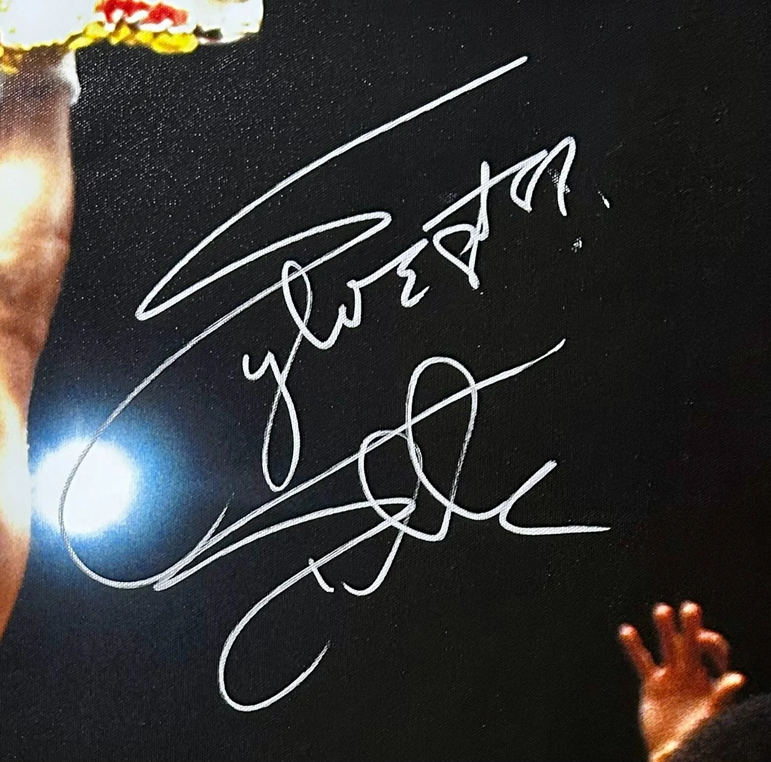 Sylvester Stallone — Sylvester Stallone Signed Rocky III Framed Canvas 24x36 Beckett Authen B, изображение 3