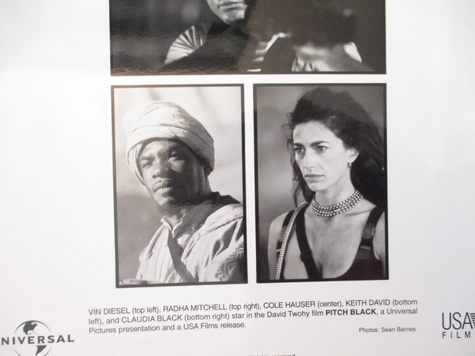 Claudia Black/Radha Mitchell/Cole Hauser/Keith David(PITCH BLACK)2000 8x10 Photo, изображение 3