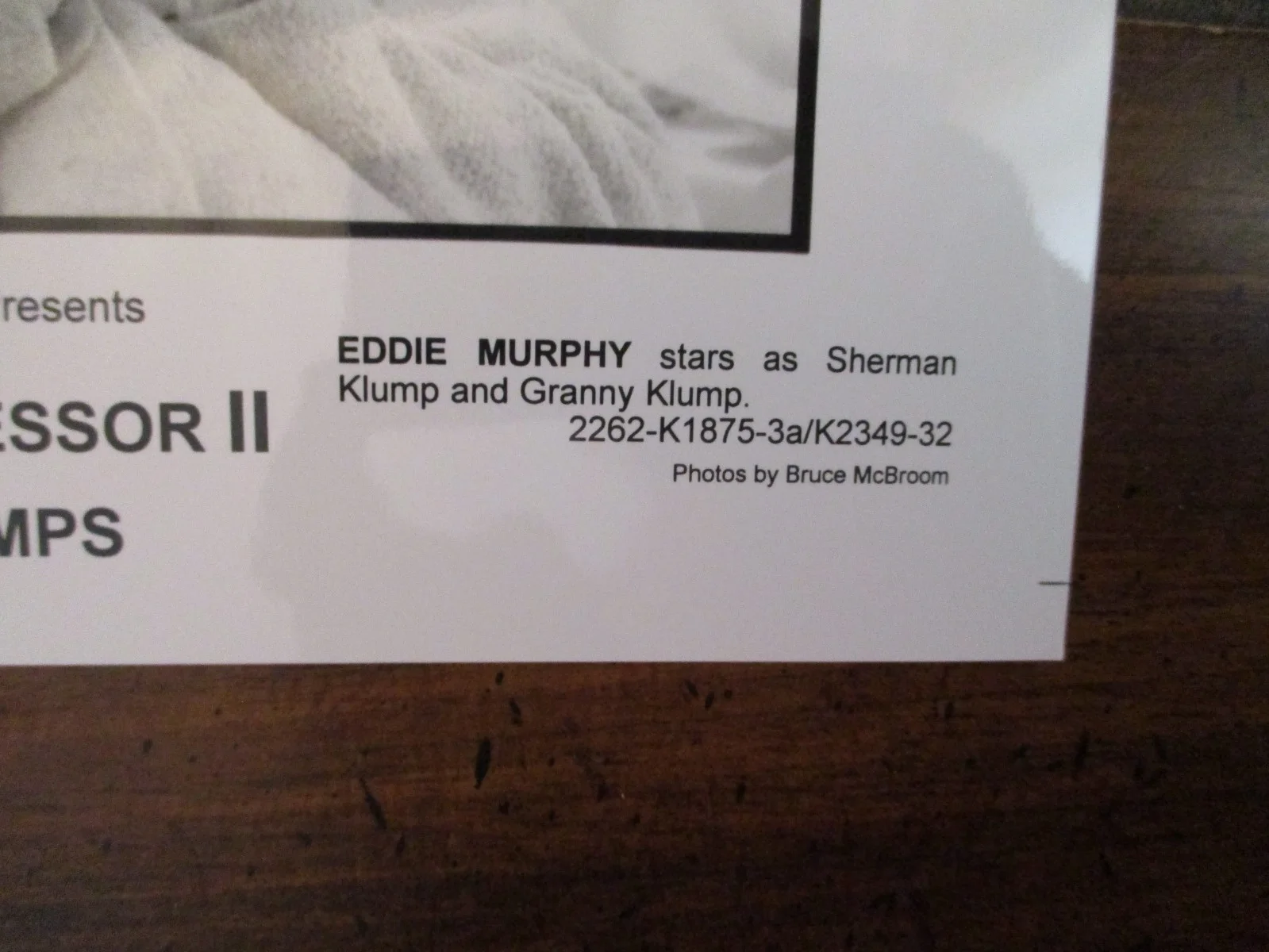 (Eddie Murphy)NUTTY PROFESSOR II: THE KLUMPS/2000 8 x 10 Black/White Press Photo, изображение 3