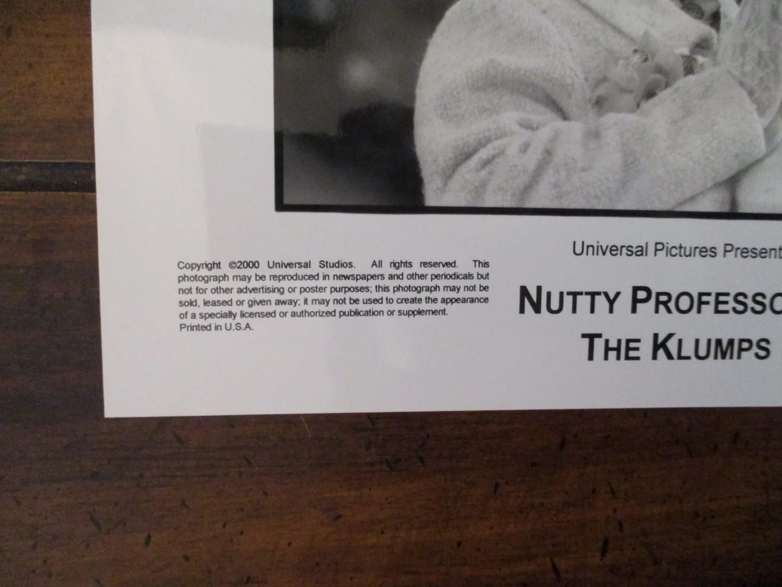 (Eddie Murphy)NUTTY PROFESSOR II: THE KLUMPS/2000 8 x 10 Black/White Press Photo, изображение 4