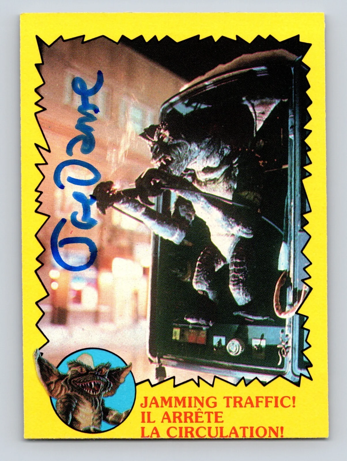 Joe Dante — Joe Dante Authentic Autographed Signed 1984 Gremlins O-Pee-Chee Card #43