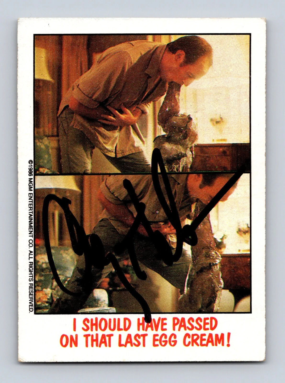 Craig T. Nelson — Craig T. Nelson Authentic Autographed Signed 1988 O-Pee-Chee Fright Flicks Card