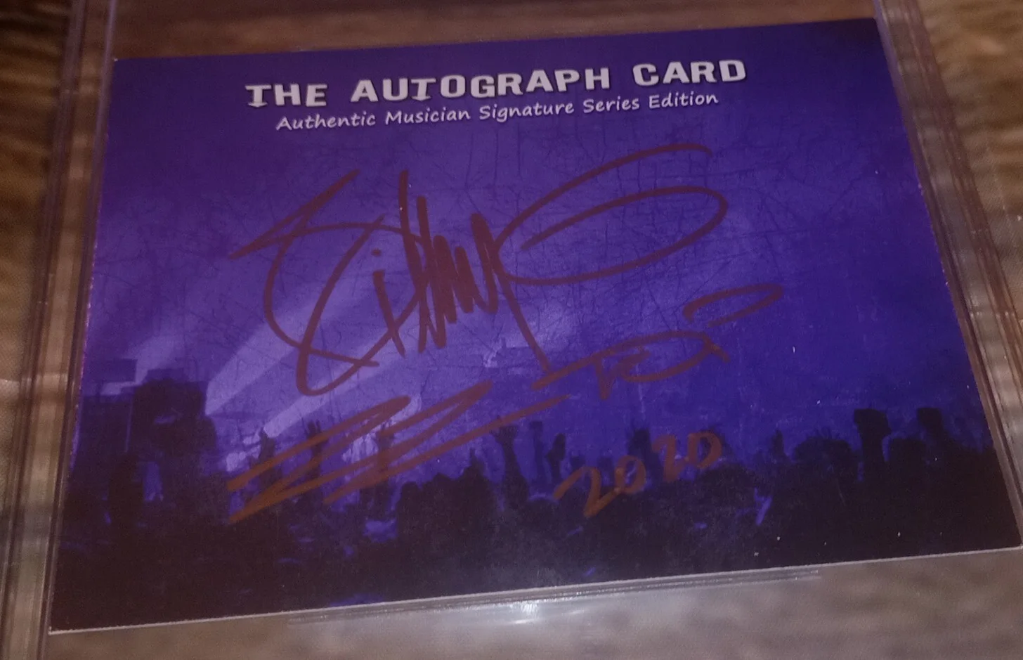 Billy Gibbons Autographed Signed ZZ Top 4x6 Signature Card BAS Beckett Certified, изображение 2