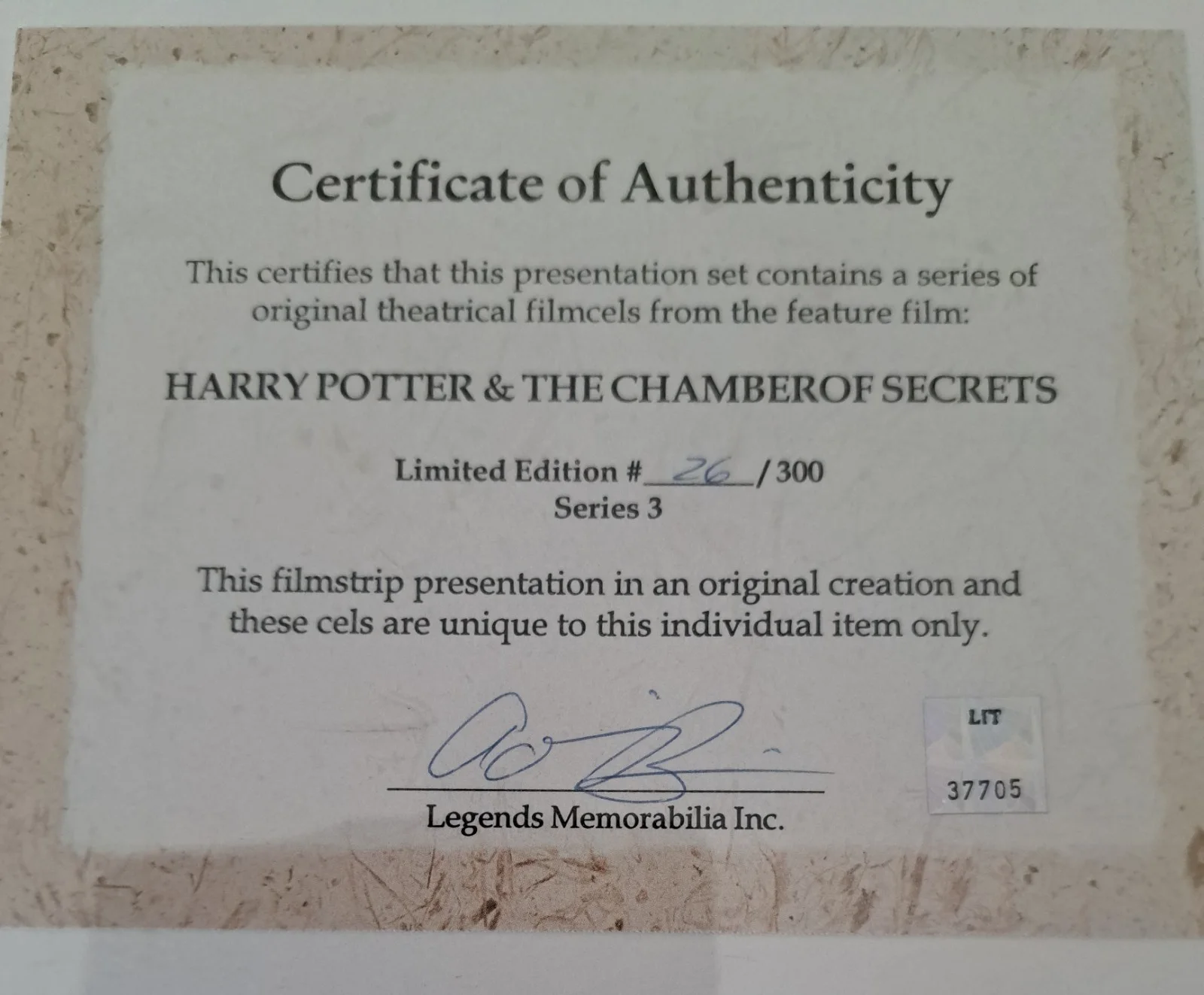 Harry Potter and the Chamber of Secrets limited edition Film Cell, изображение 4
