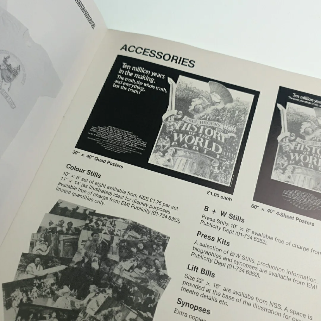 History of the World Part 1 Movie Exhibitors Campaign Book Booklet, изображение 4