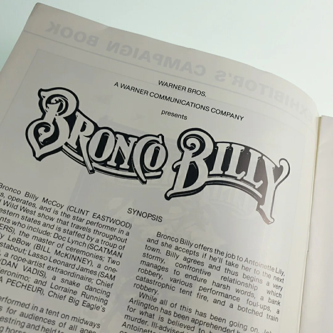 Bronco Billy Clint Eastwood Exhibitors Campaign Book, изображение 3