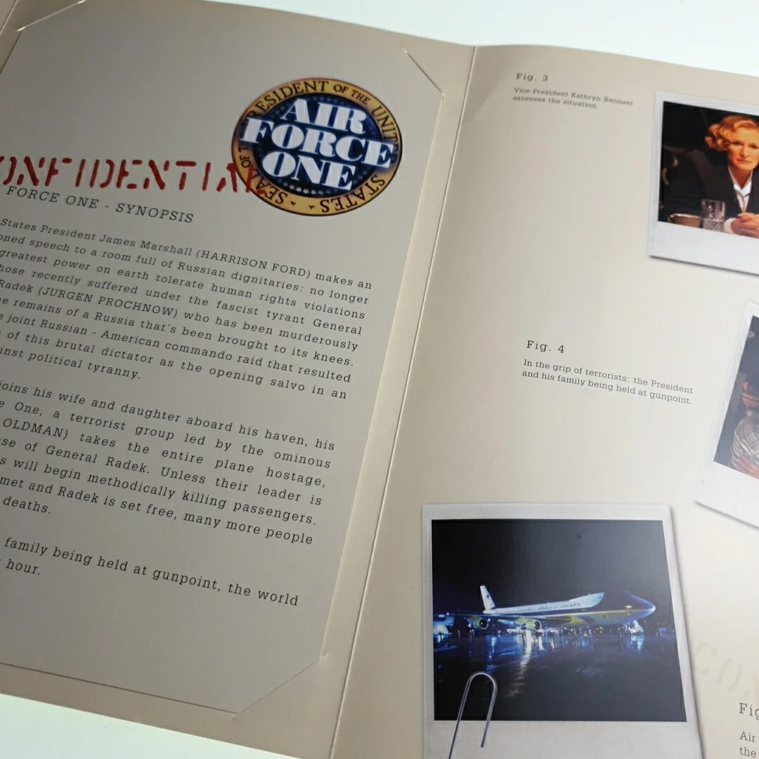 Air Force One Movie Press Release Folder, image 3