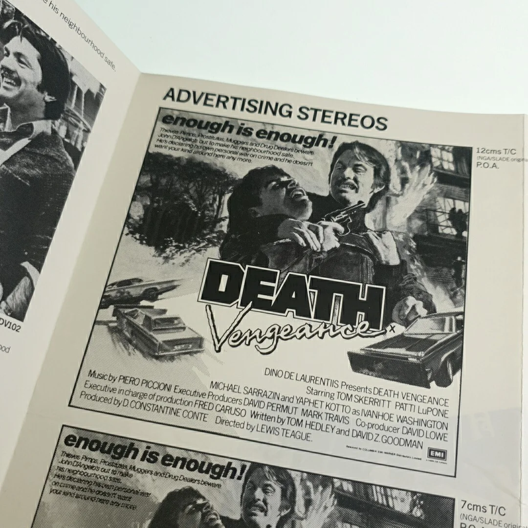 Death Vengeance Exhibitors Campaign Book Leaflet Pamphlet, image 4