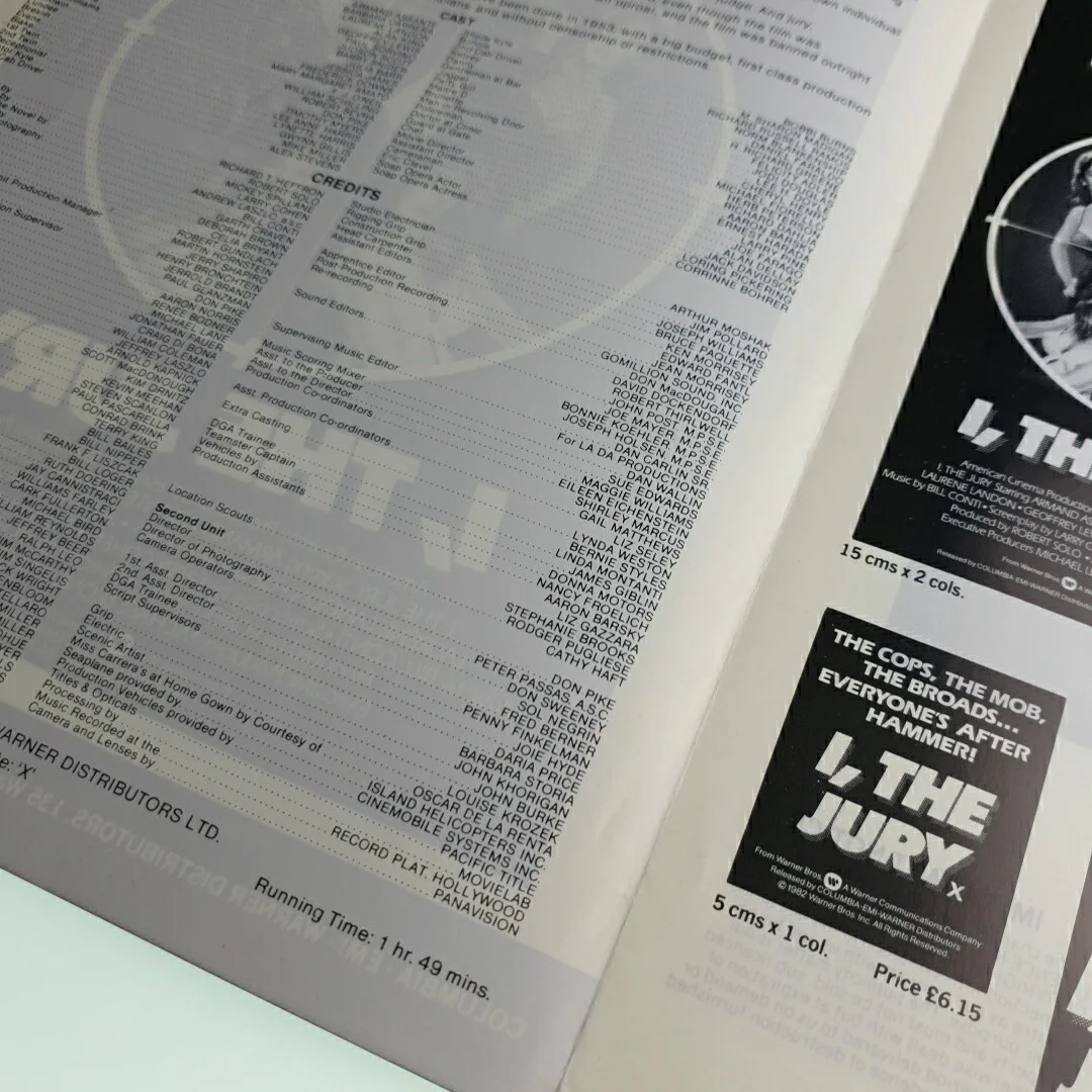 I The Jury Exhibitors Campaign Book 1982 Booklet Pamphlet Leaflet, image 3