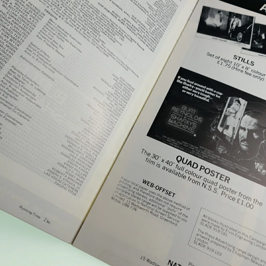 Burt Reynolds Sharkys Machine Exhibitors Campaign Book Booklet, image 3