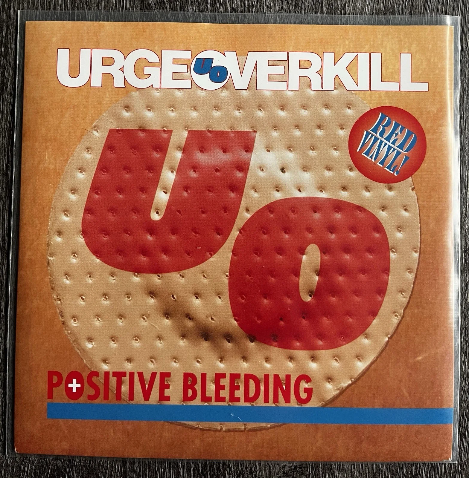 *Autographed* Urge Overkill Positive Bleeding coloured 7-Inch single (signed), image 3