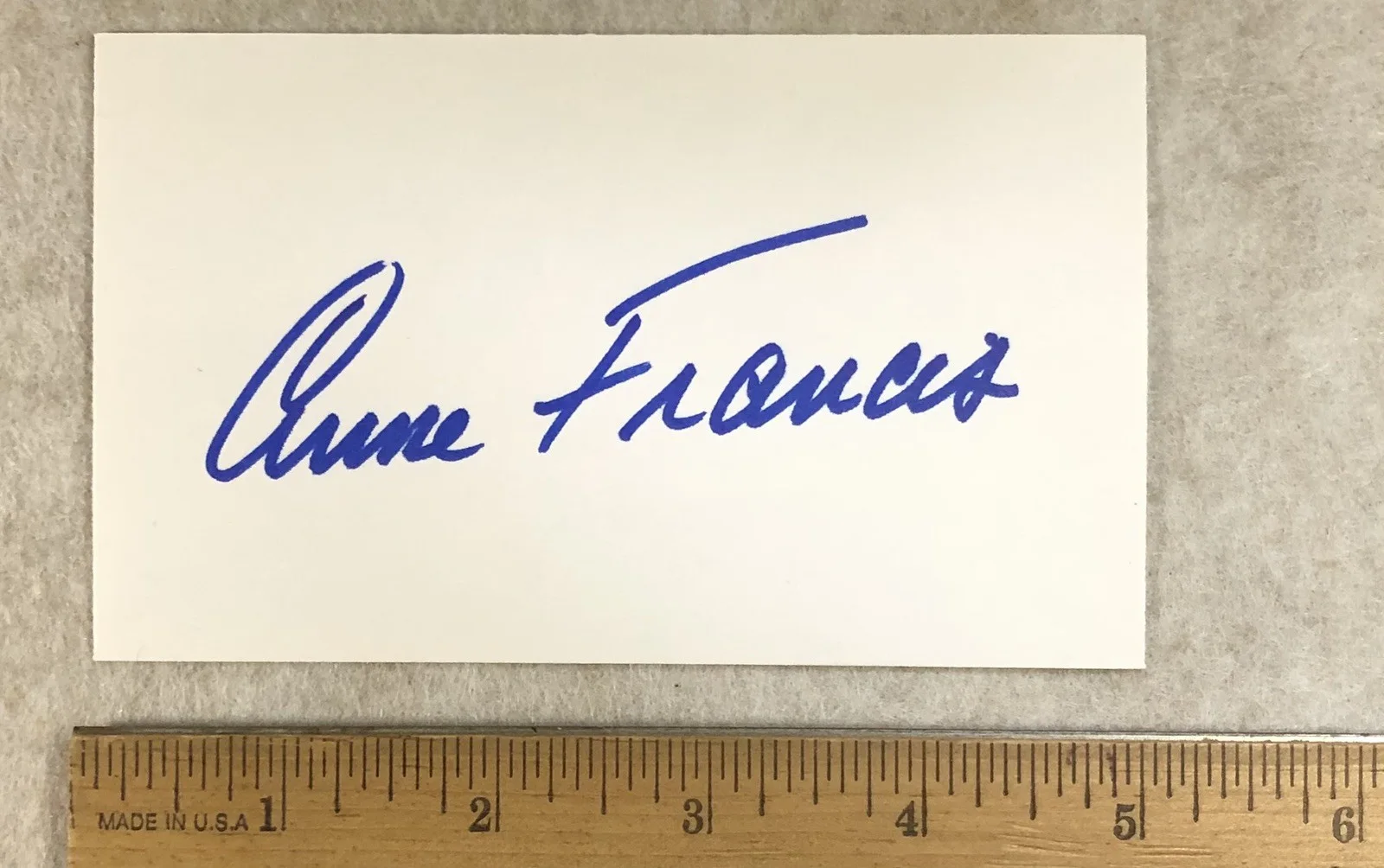 Anne Francis — ANNE FRANCIS ACTRESS SIGNED AUTOGRAPH TV SERIES HONEY WEST, изображение 3
