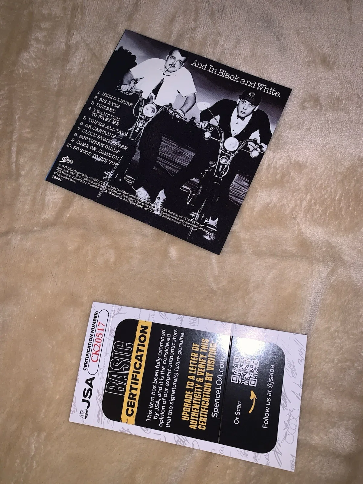 CHEAP TRICK AUTOGRAPHED JSA COA SIGNED CD Cover Tom Petersson, image 3