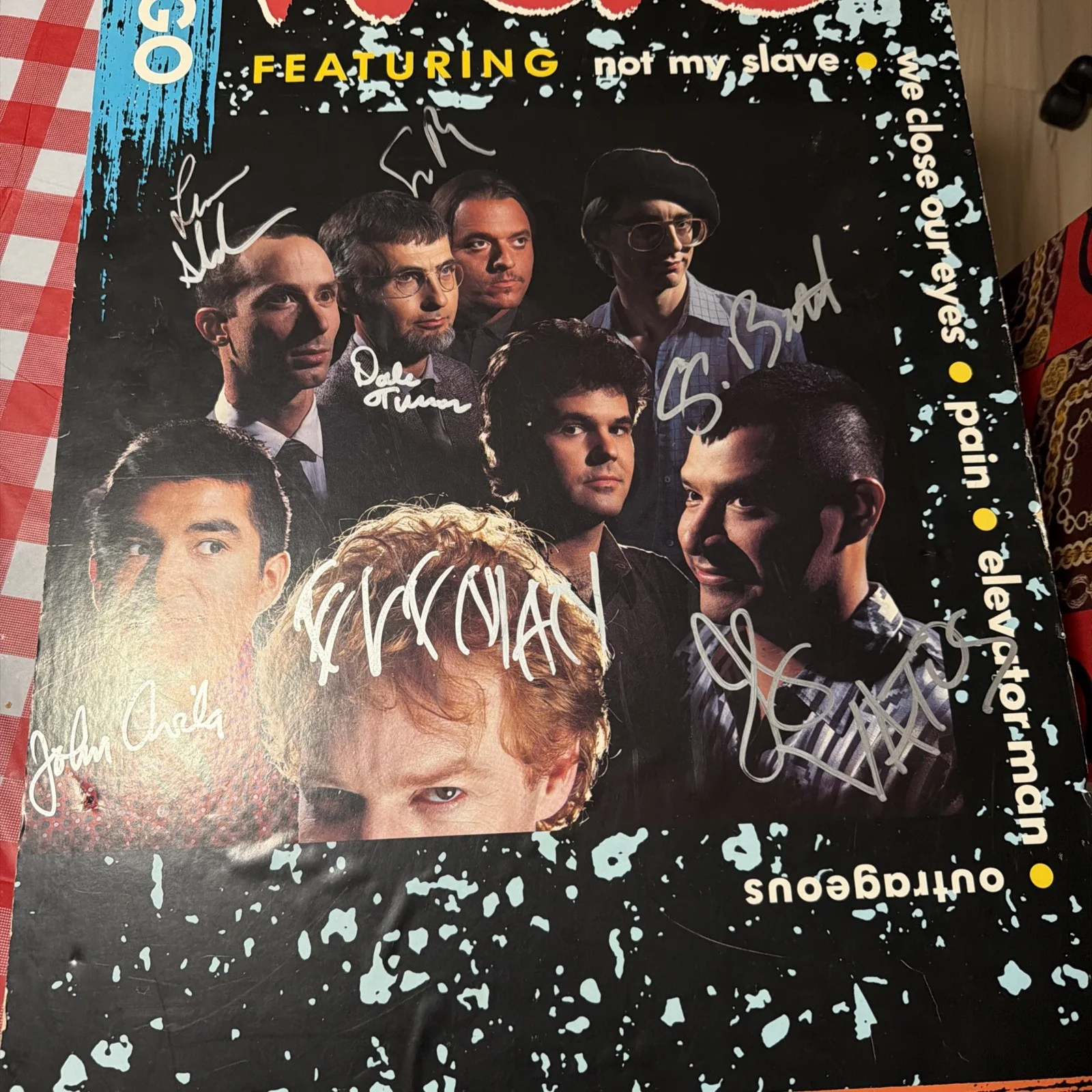 Oingo Boingo Boi-NGO Autograph Poster Danny Elfman, image 2