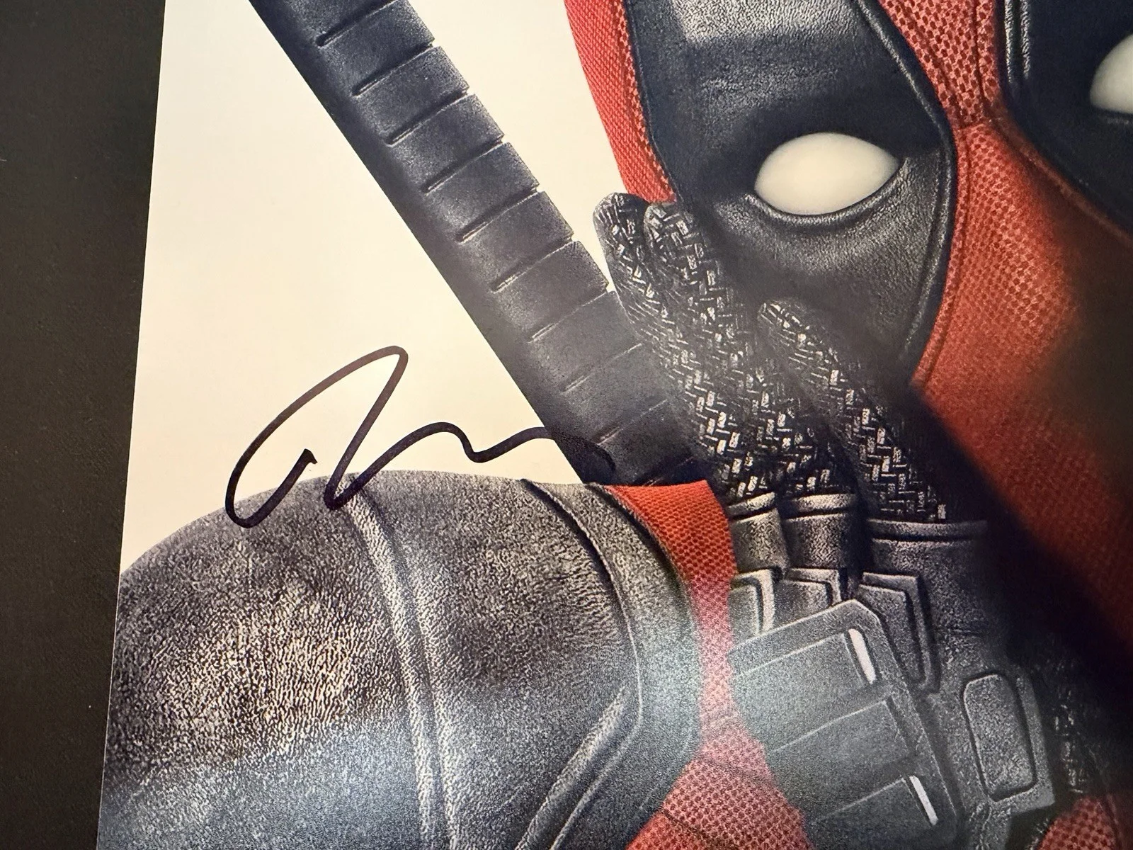 Ryan Reynolds — RYAN REYNOLDS SIGNED DEADPOOl 12x18 MOVIE POSTER PSA COA MARVEL, image 2