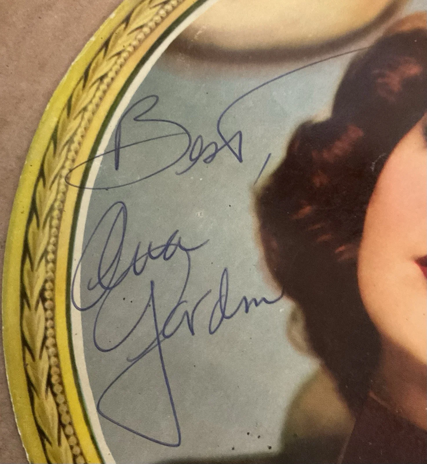 AVA GARDNER AUTOGRAPHED PHOTO - 8” Cameo Style Photo; Color; No CoA, image 2