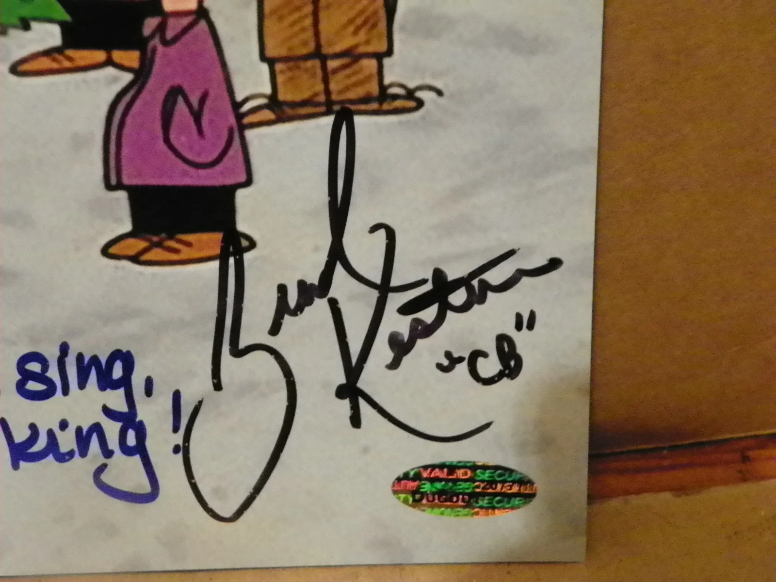 Brad Kasten Stacy Tolkin Angela Lee Sloan — A Charlie Brown Christmas Cast Signed quote X3 Signed Autographed 8X10 Photo COA, изображение 3