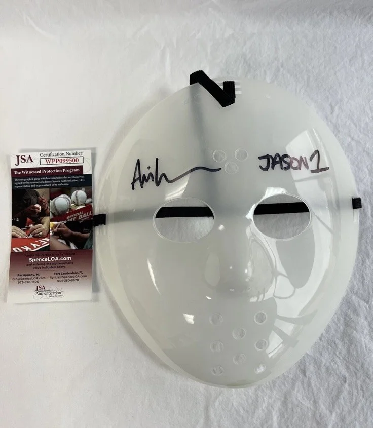 Ari Lehman — Ari Lehman Friday the 13th Signed Autographed Mask Jason Voorhees JSA COA, image 4