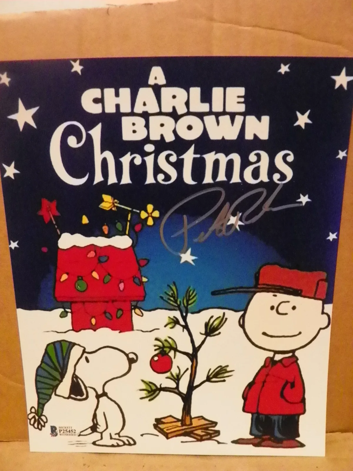Peter Robbins — A Charlie Brown Christmas Peter Robbins Signed Autographed 8X10 Photo Beckett, изображение 2