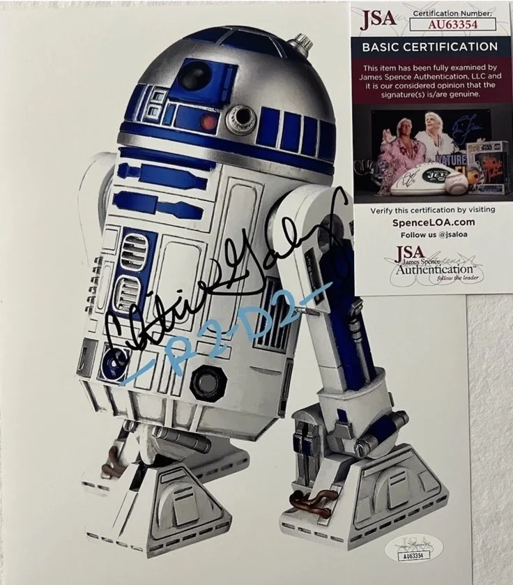 Christine Galey — Christine Galey Signed Auto ‘Star Wars R5-D4/Artoo-Detoo’ 10x8 Photo JSA COA