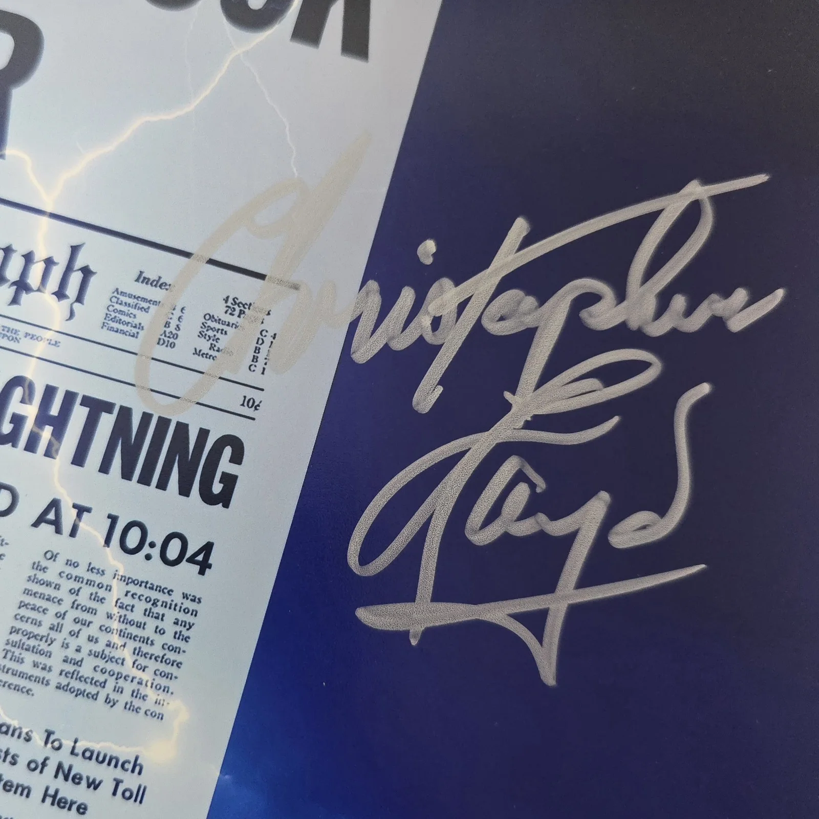 Christopher Lloyd — Bam! Big Box Christopher Lloyd Signed 11x14 Back to the Future Auto Beckett COA, image 2