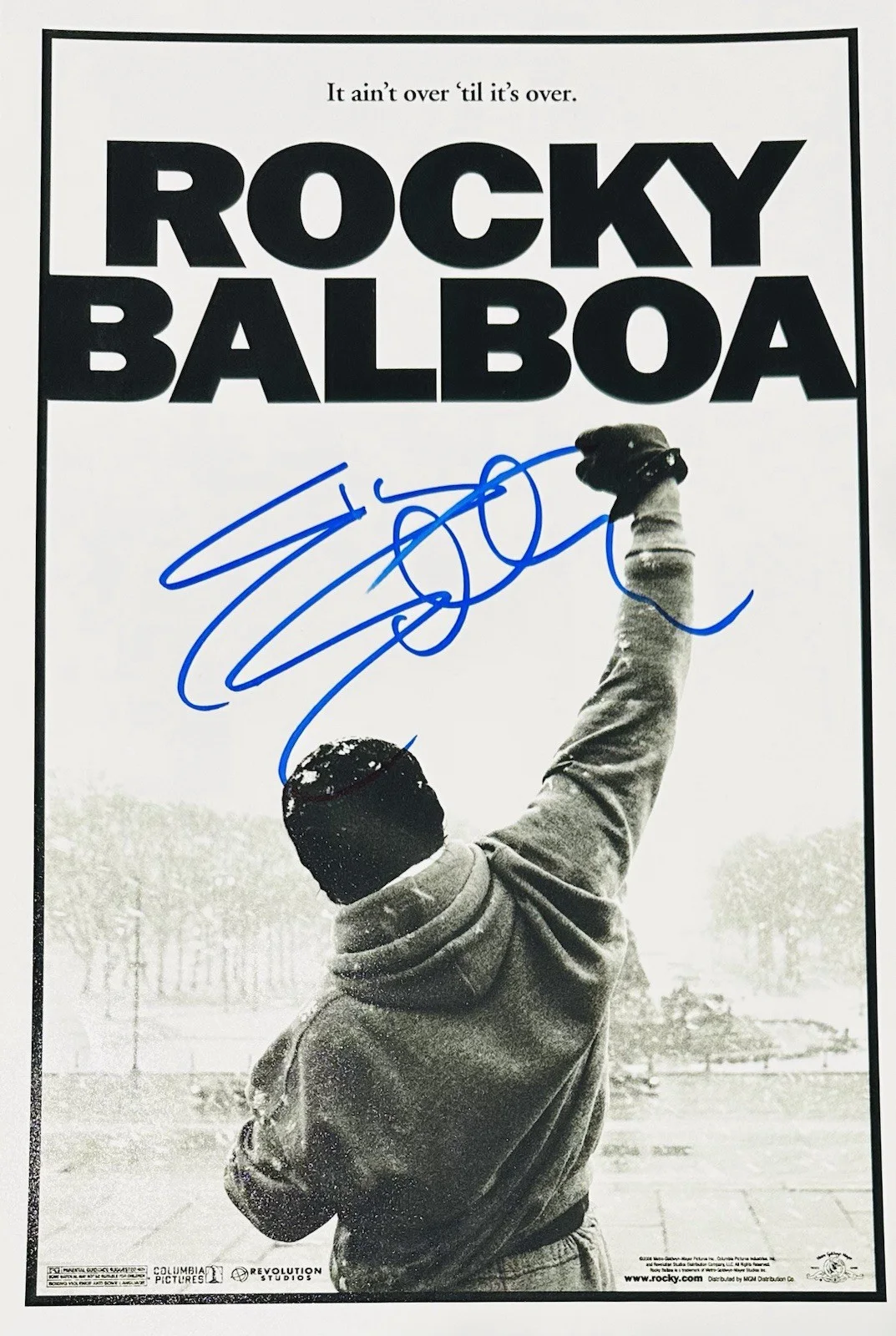Sylvester Stallone — Sylvester Stallone Signed Poster Rocky Movie Stallone Autographed Poster Proof!