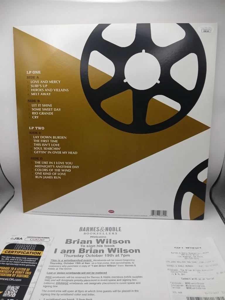 Brian Wilson signed Anthology LP vinyl album JSA COA EXACT PROOF The Beach Boys, изображение 3