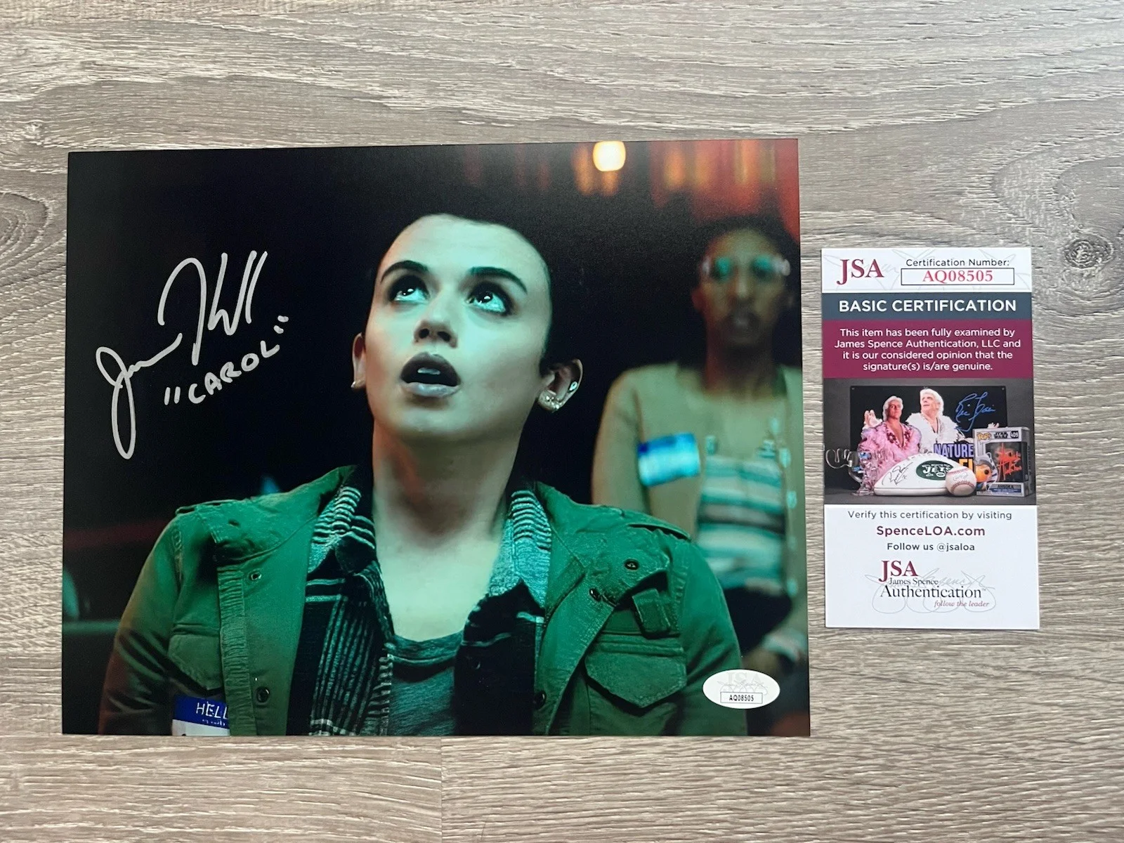 Jenna Kanell — Jenna Kanell Signed Renfield 8x10 Photo JSA COA Carol Nicolas Cage Terrifier