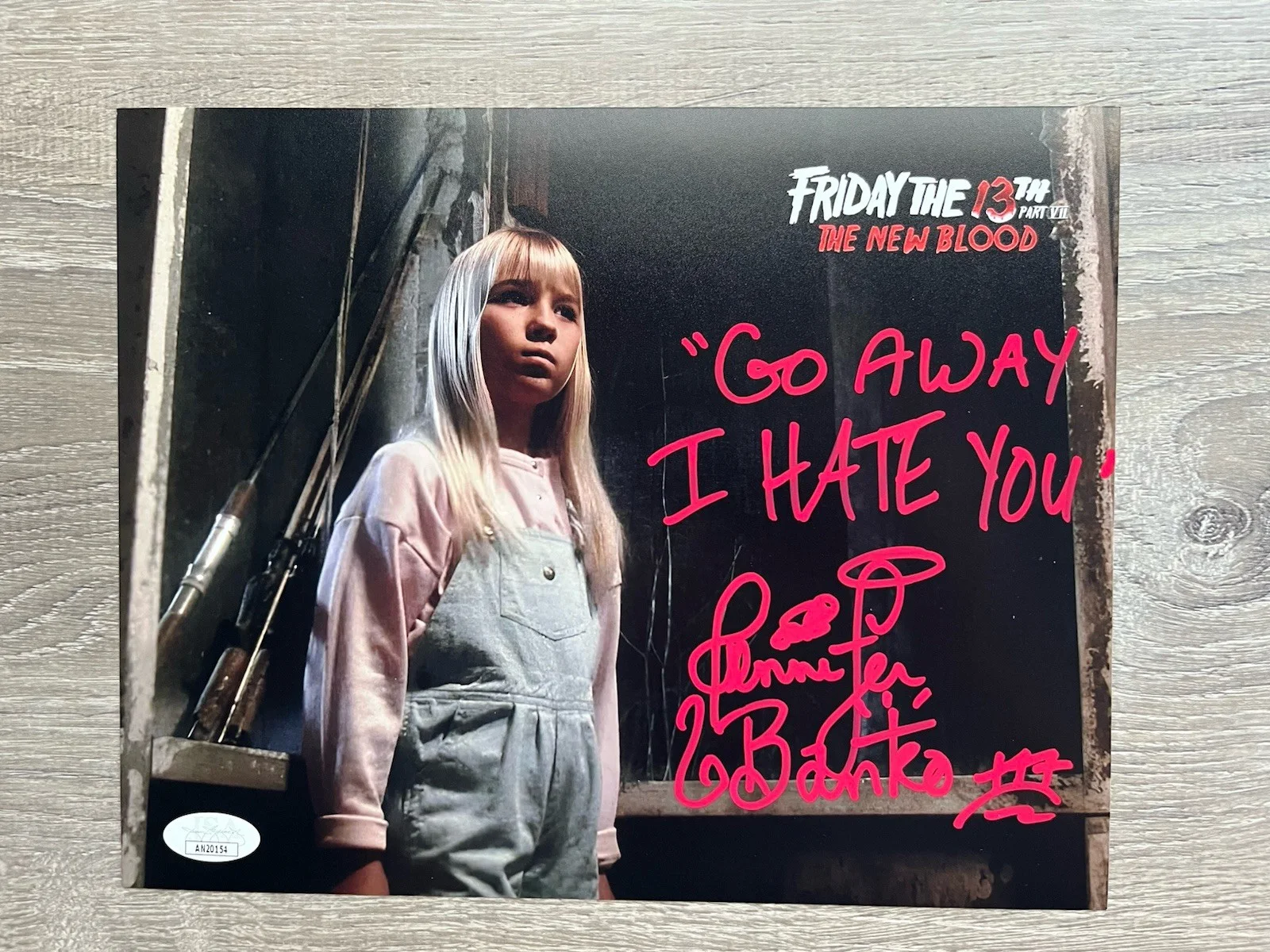 Jennifer Banko — Jennifer Banko Signed Friday The 13th New Blood 8x10 Photo JSA COA W/Quote, изображение 2