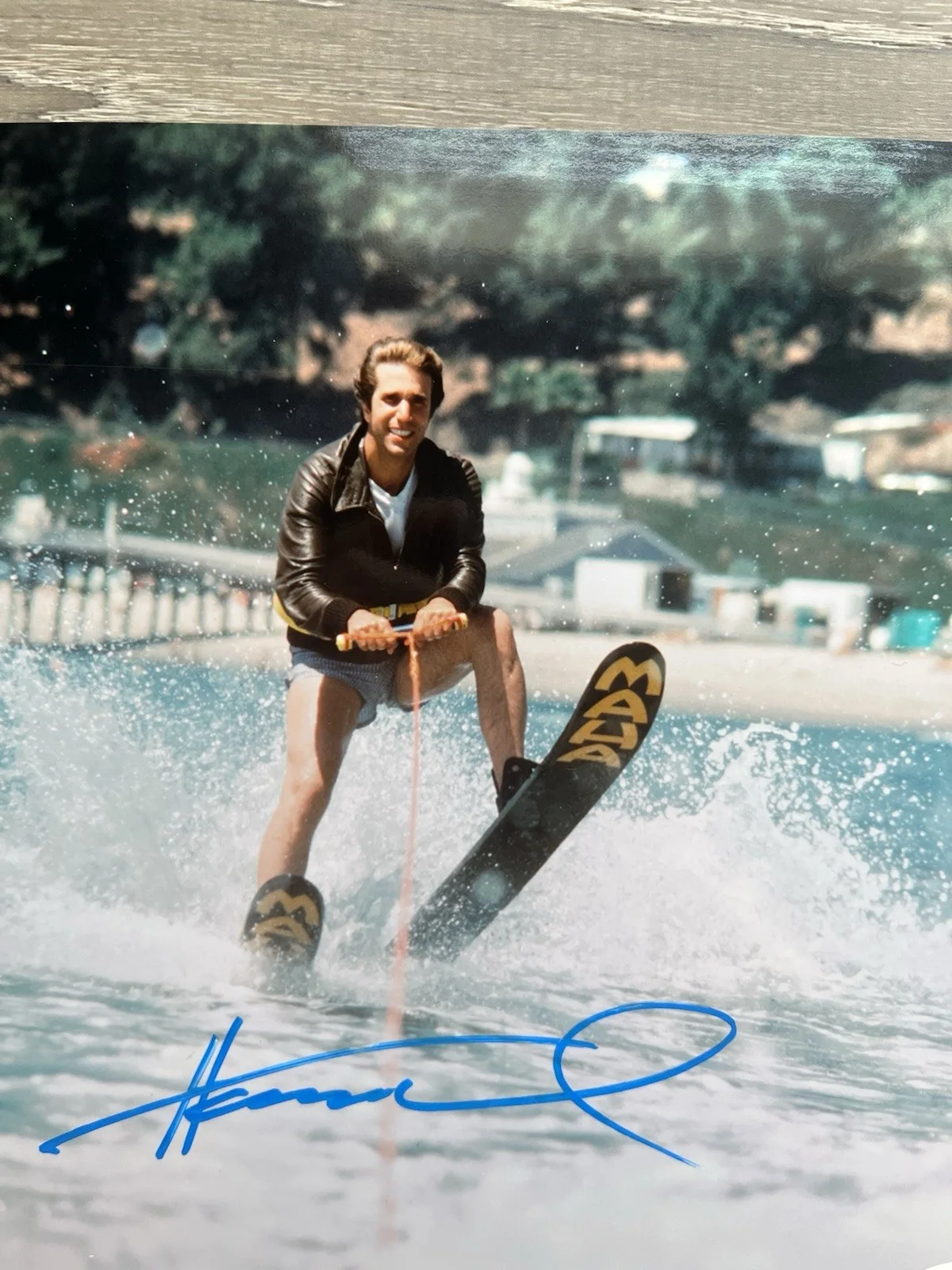 Henry Winkler — Henry Winkler Signed Fonzie 8x10 Photo ACOA COA Happy Days, изображение 3