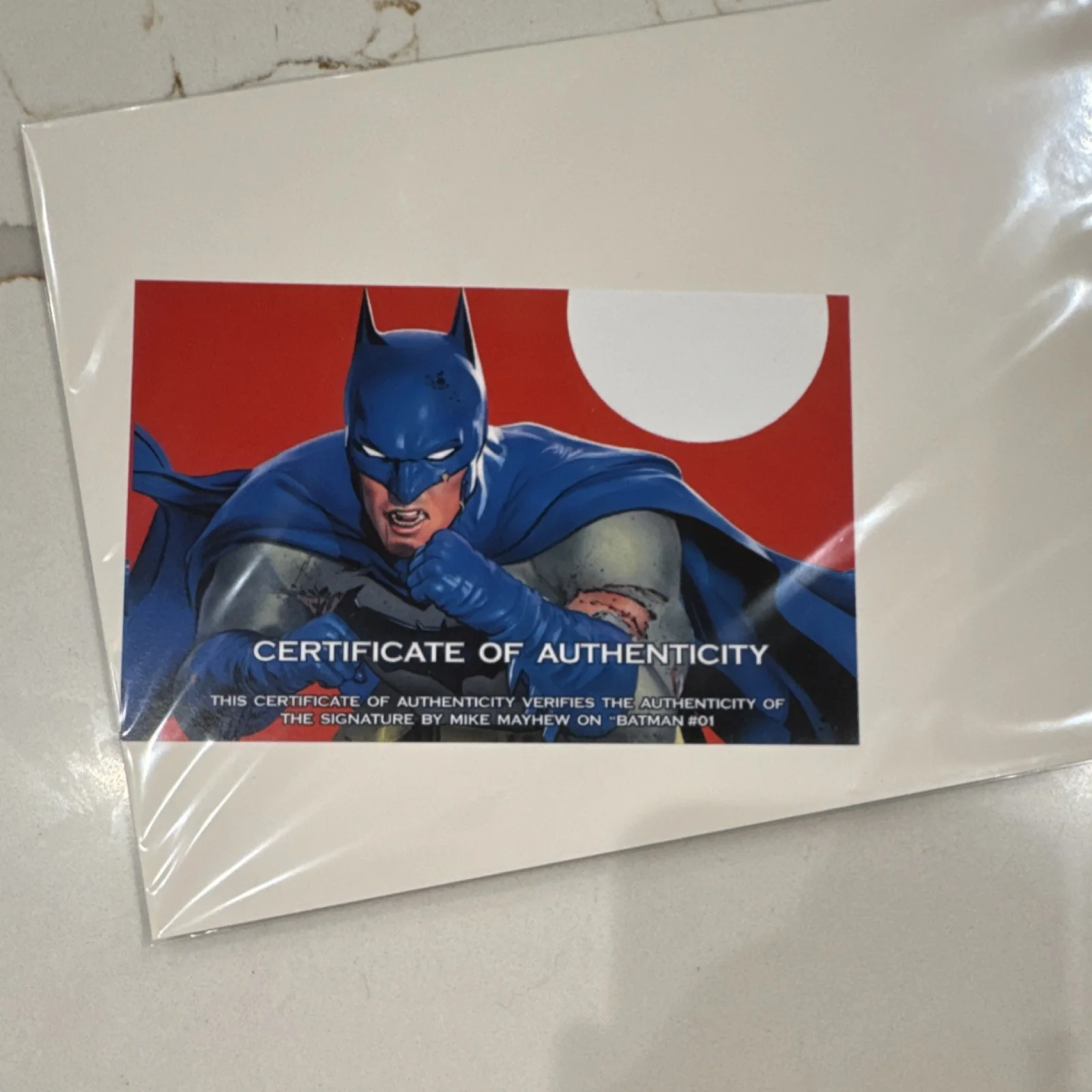 Mike Mayhew — Batman Original Movies Photograph Signed by Mike Mayhew Autograph with COA, изображение 2