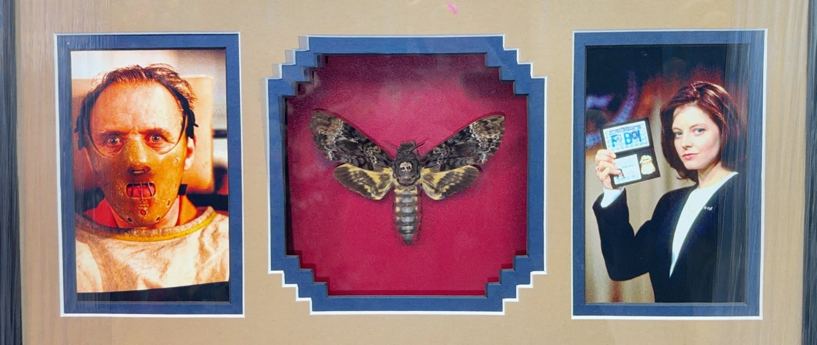 Anthony Hopkins, Jodie Foster — Anthony Hopkins Jodie Foster Signed Silence of the Lambs Framed Collage JSA, image 4
