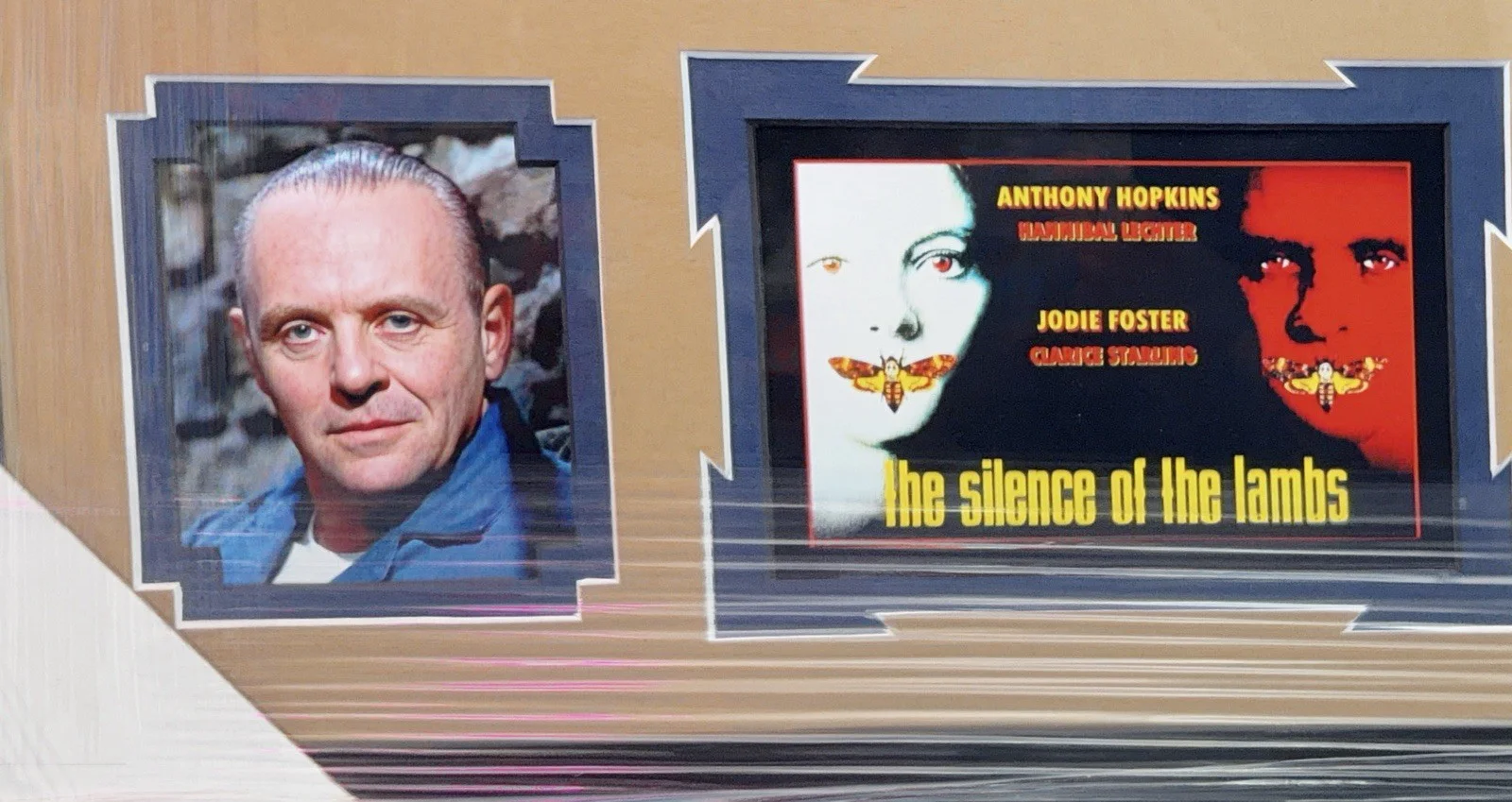 Anthony Hopkins, Jodie Foster — Anthony Hopkins Jodie Foster Signed Silence of the Lambs Framed Collage JSA, image 5