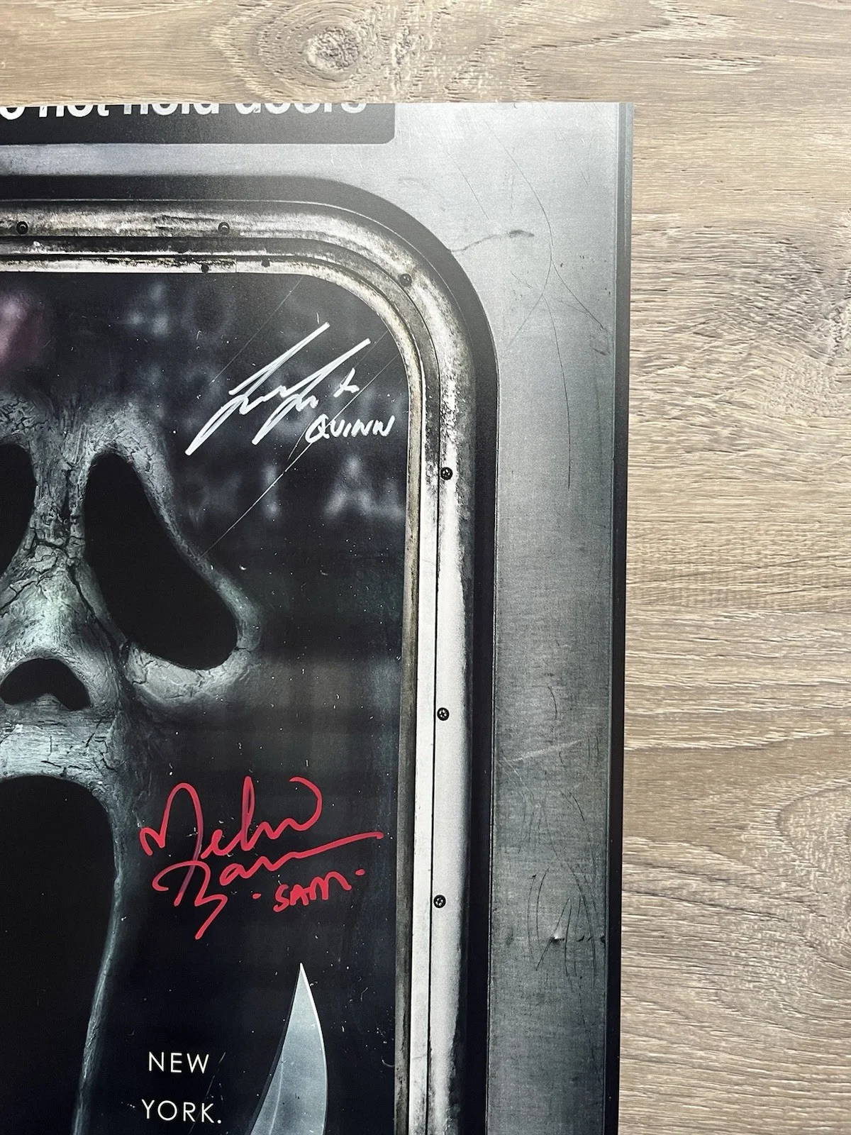 Melissa Barrera — Melissa Barrera Liana Liberato Dual Signed Scream 11x17 Photo JSA COA Ghostface, image 5