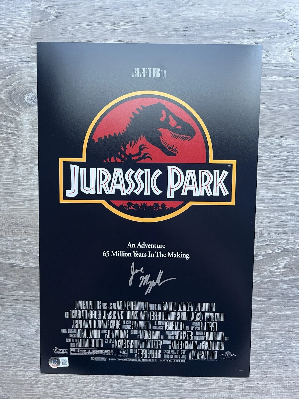 Joseph Mazzello — Joseph Mazzello Signed Jurassic Park 11x17 Photo Beckett COA Tim Murphy, image 2