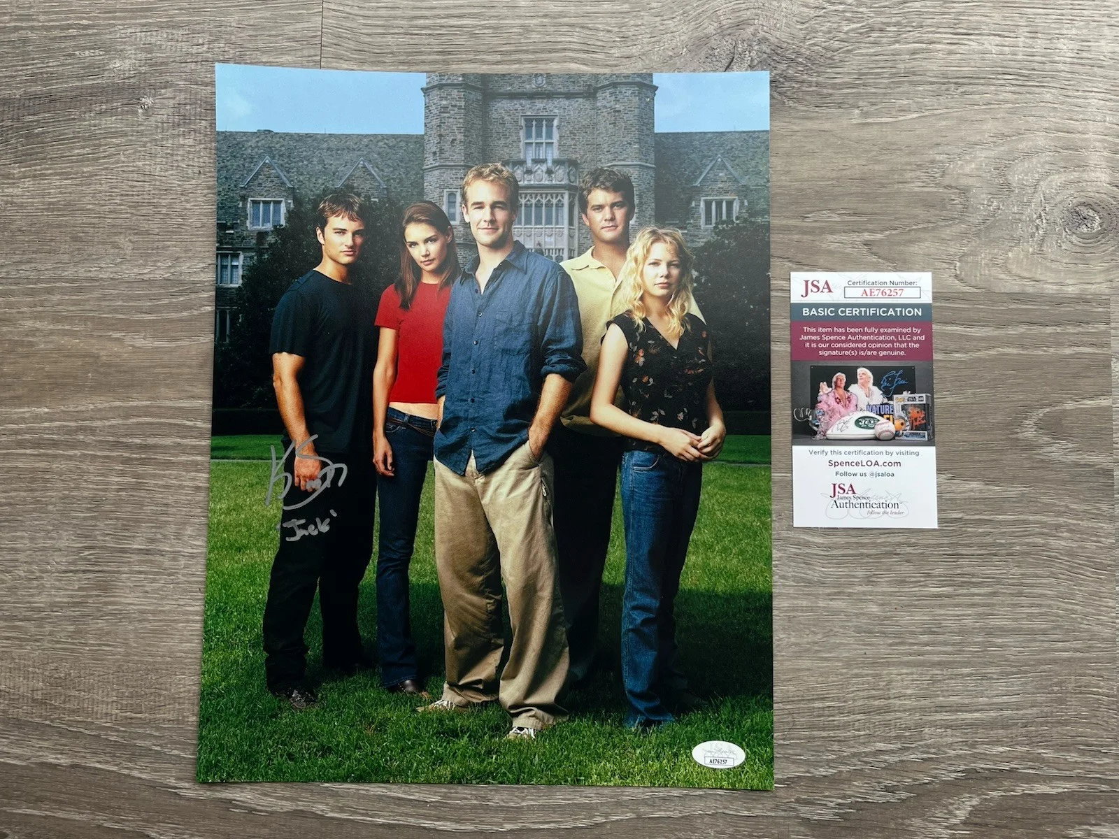 Kerr Smith — Kerr Smith Signed Dawsons Creek 11x14 Photo JSA COA Jack