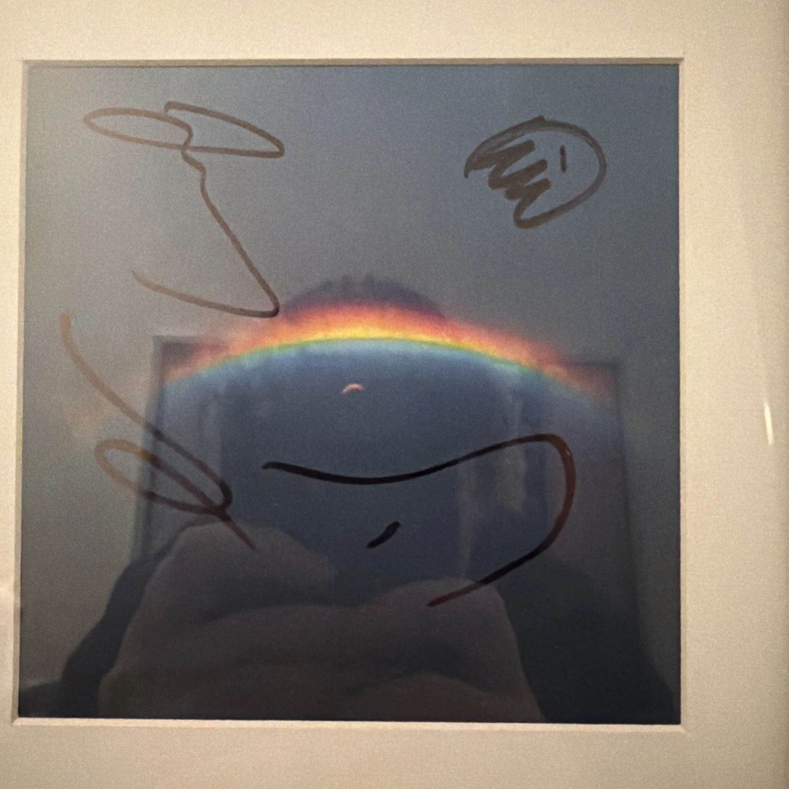 COLDPLAY BAND SIGNED CD INSERT FRAMED MOON MUSIC CHRIS MARTIN +3 PARACHUTES JSA, image 4