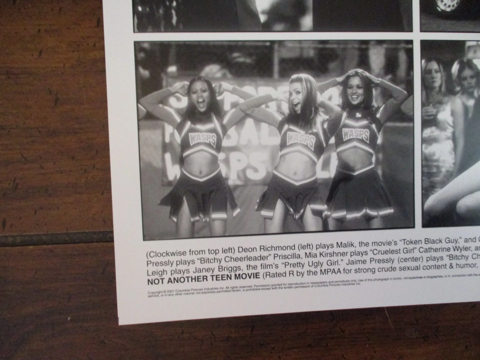 Jaime Pressly/Mia Kirshner/Chyler Leigh(NOT ANOTHER TEEN MOVIE)2001 B&W Photo, изображение 2
