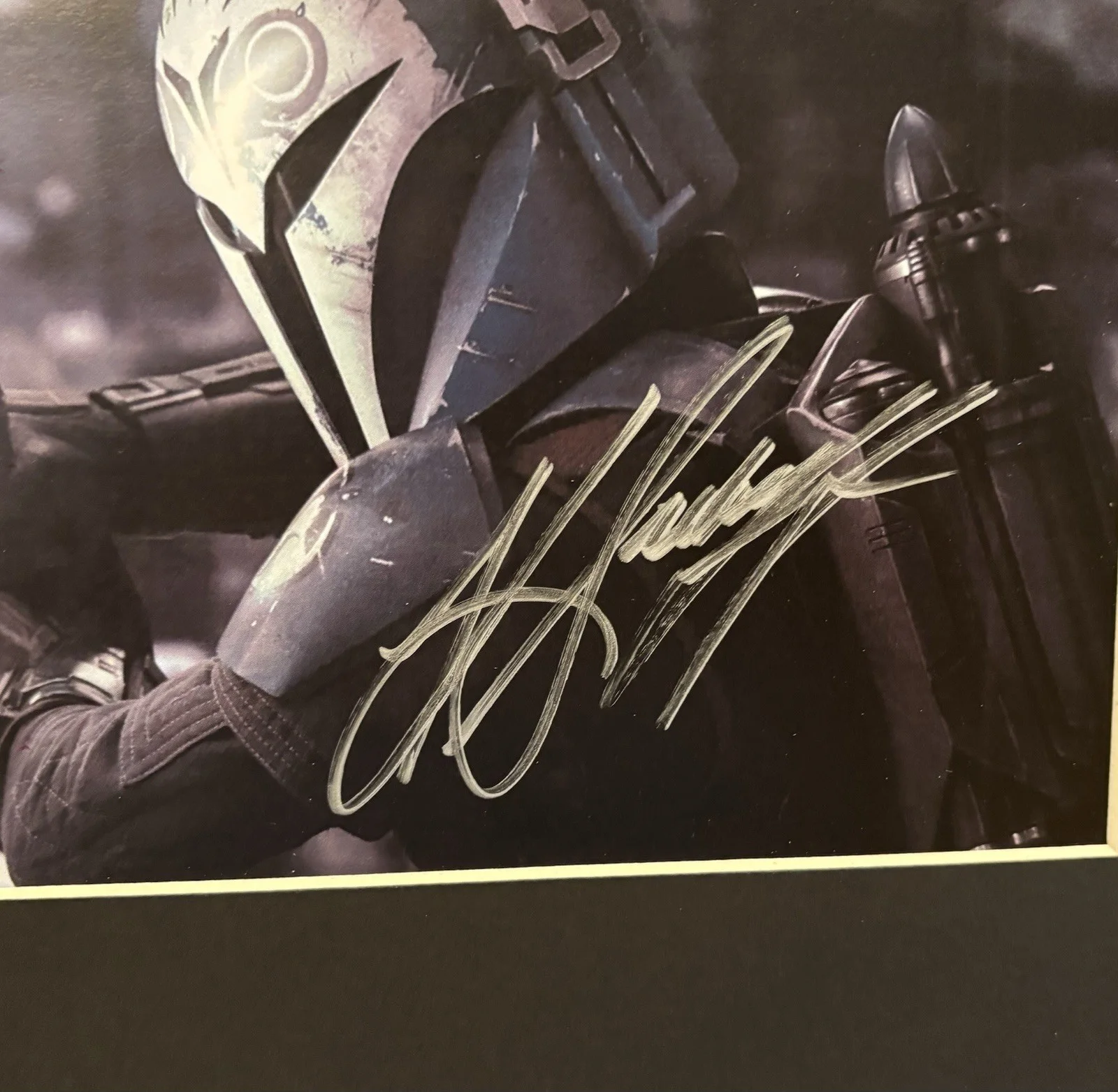 Katee Sackhoff — Star Wars The Mandalorian Katee Sackhoff Auto Bo-Katan Kryze JSA COA Frame Art B, изображение 2