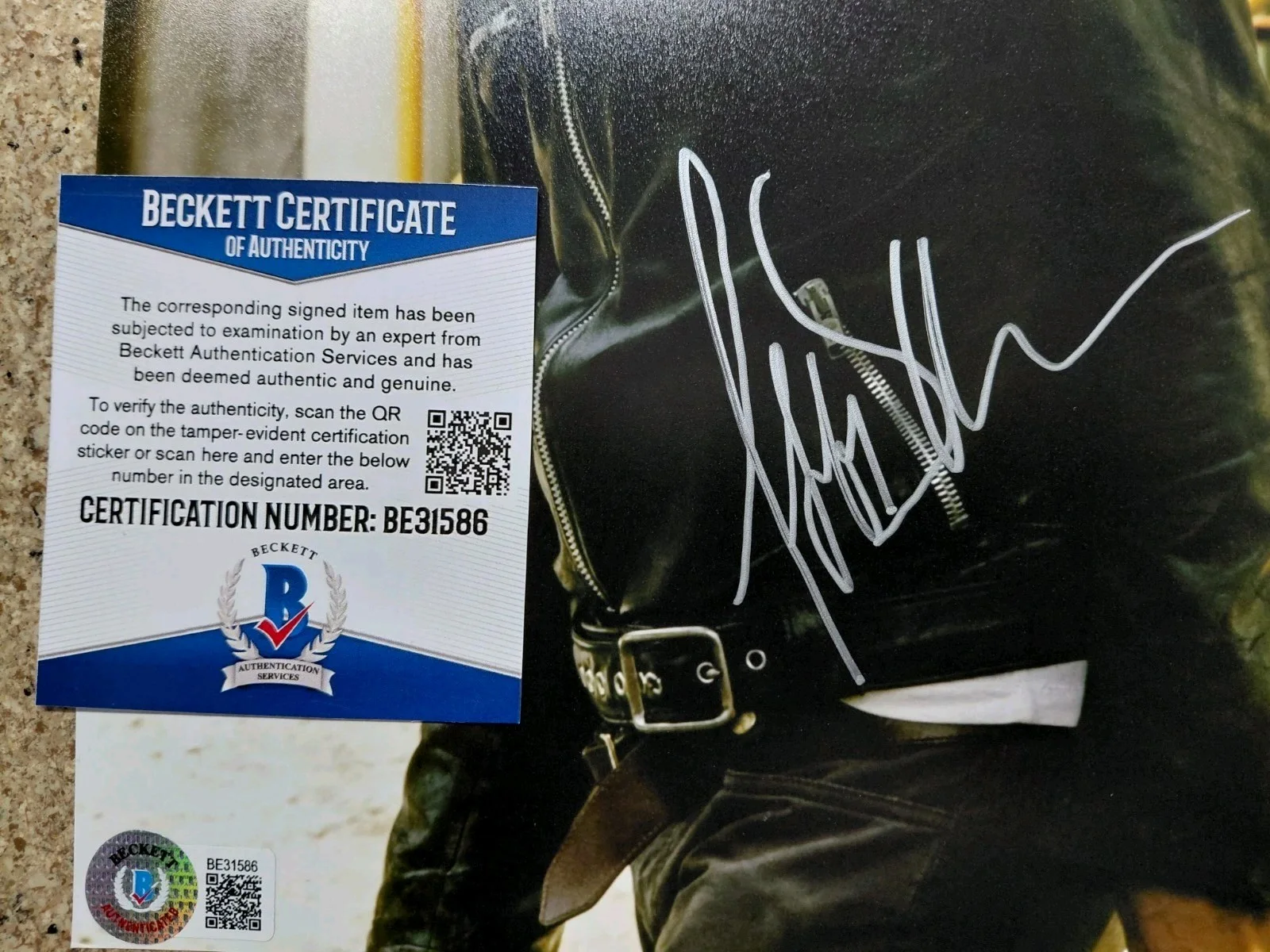 Jeffrey Dean Morgan — Jeffrey Dean Morgan Signed 8x10 Photo Negan Walking Dead Beckett BAS COA Auto, image 2