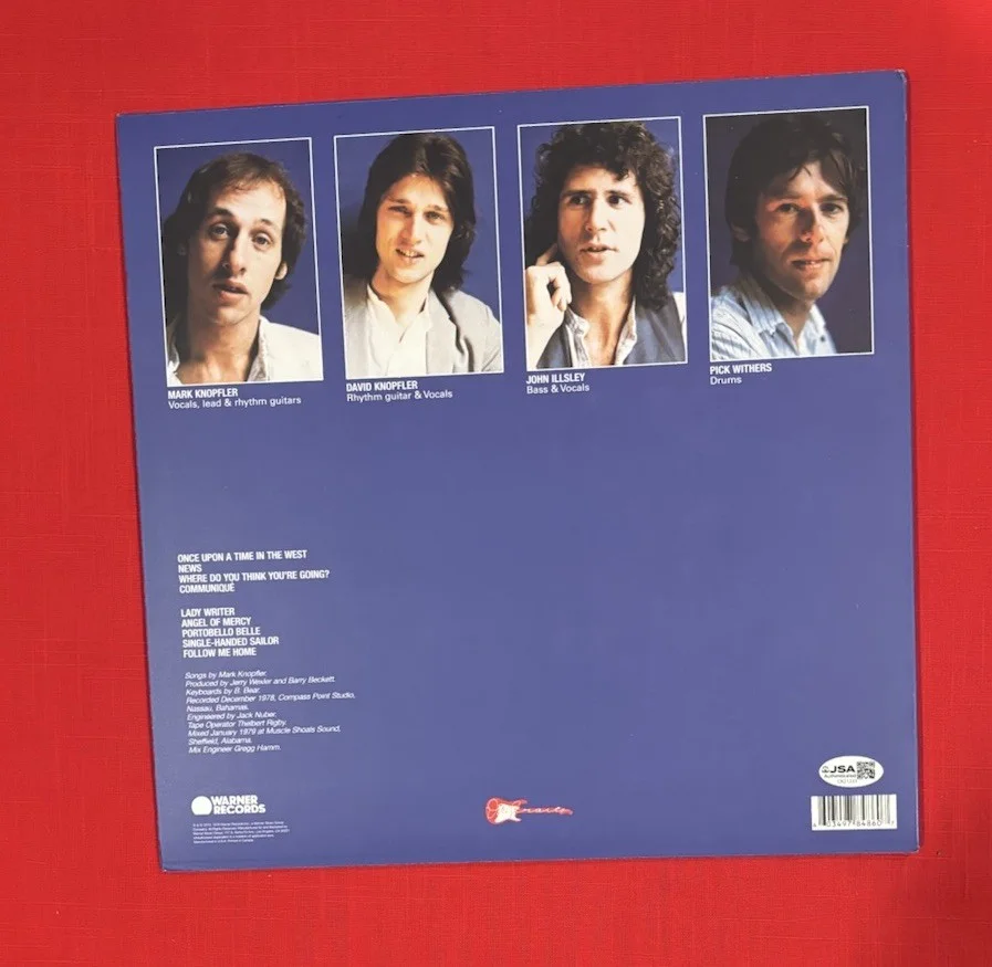 Mark Knopfler DIRE STRAITS Signed Autographed COMMUNIQUE Vinyl Album JSA, изображение 2