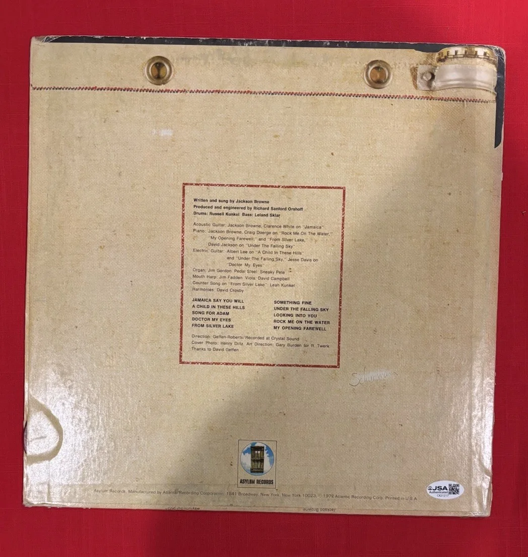 Jackson Browne SATURATE BEFORE USING Vinyl Album Signed Autographed JSA, image 2